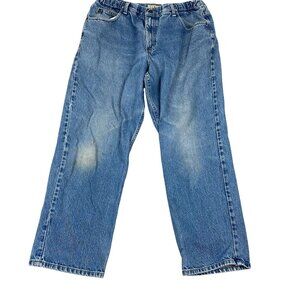 L.L. Bean Mens Jeans 36x29 Relaxed Fit Comfort Waist Blue Denim 100% Cotton